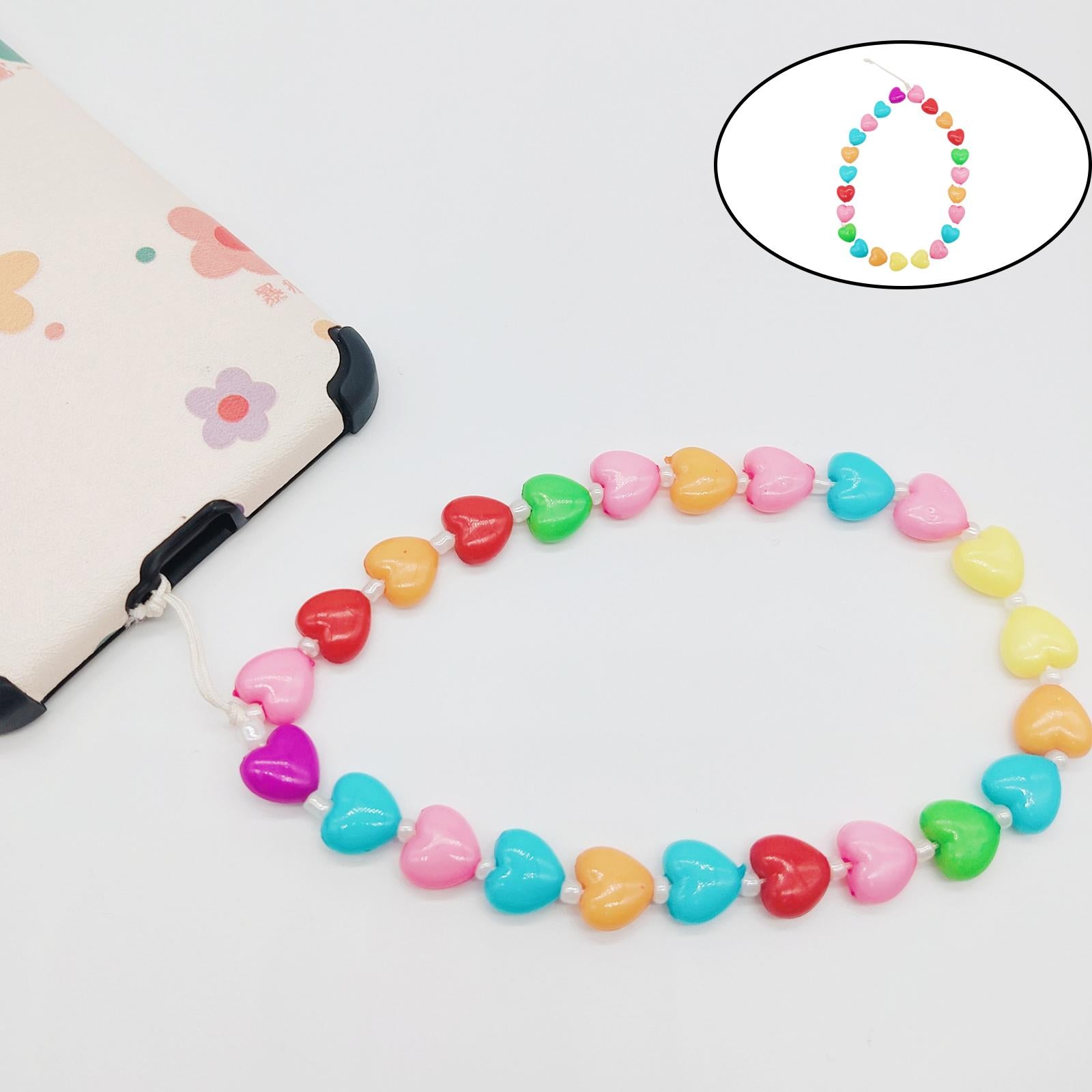 Resin Phone Chain Strap Lanyard Phone Wrist Strap Keychain for Women Girls