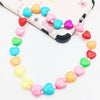 Resin Phone Chain Strap Lanyard Phone Wrist Strap Keychain for Women Girls