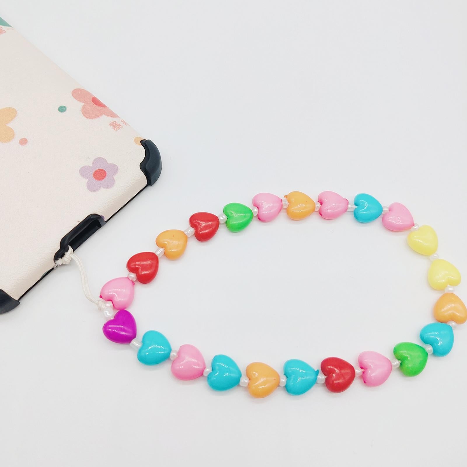 Resin Phone Chain Strap Lanyard Phone Wrist Strap Keychain for Women Girls