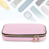 Travel Portable 12 Watch Bands Accessories Storage Case Holder Pink