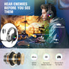 RGB Gaming Headset w/Mic RGB LED Headphones Stereo Bass Black camouflage