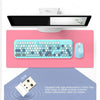 2.4GHz Wireless Keyboard and Mouse set for Mac PC/Laptop Blue Mixed Color