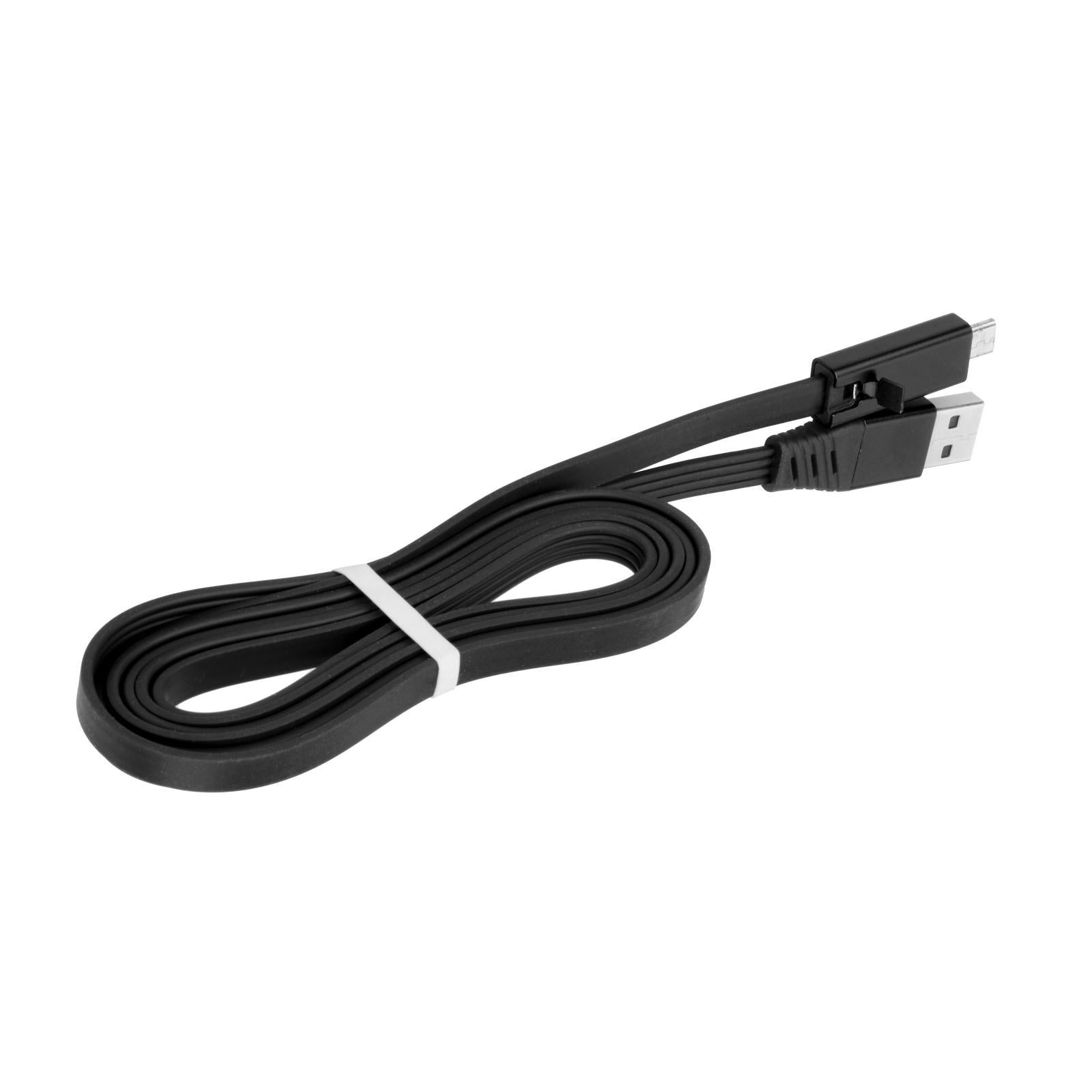 Reusable USB Date Cable 1.5m Recycling Data Sync Cord Micro USB Black