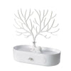 Jewelry Deer Tree Stand Display Necklace Earring Holder Home Decor White