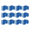 12Pcs Hot Roller Clips Beauty Tools for Women Girls Short Long Hair Blue