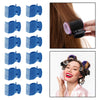 12Pcs Hot Roller Clips Beauty Tools for Women Girls Short Long Hair Blue