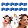 12Pcs Hot Roller Clips Beauty Tools for Women Girls Short Long Hair Blue