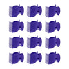 12Pcs Hot Roller Clips Beauty Tools for Women Girls Short Long Hair Purple