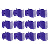 12Pcs Hot Roller Clips Beauty Tools for Women Girls Short Long Hair Purple