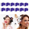 12Pcs Hot Roller Clips Beauty Tools for Women Girls Short Long Hair Purple