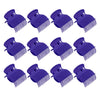 12Pcs Hot Roller Clips Beauty Tools for Women Girls Short Long Hair Purple