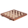 15 Inches Wooden Chess & Checkers Family Travel Board Game for Kids Adults