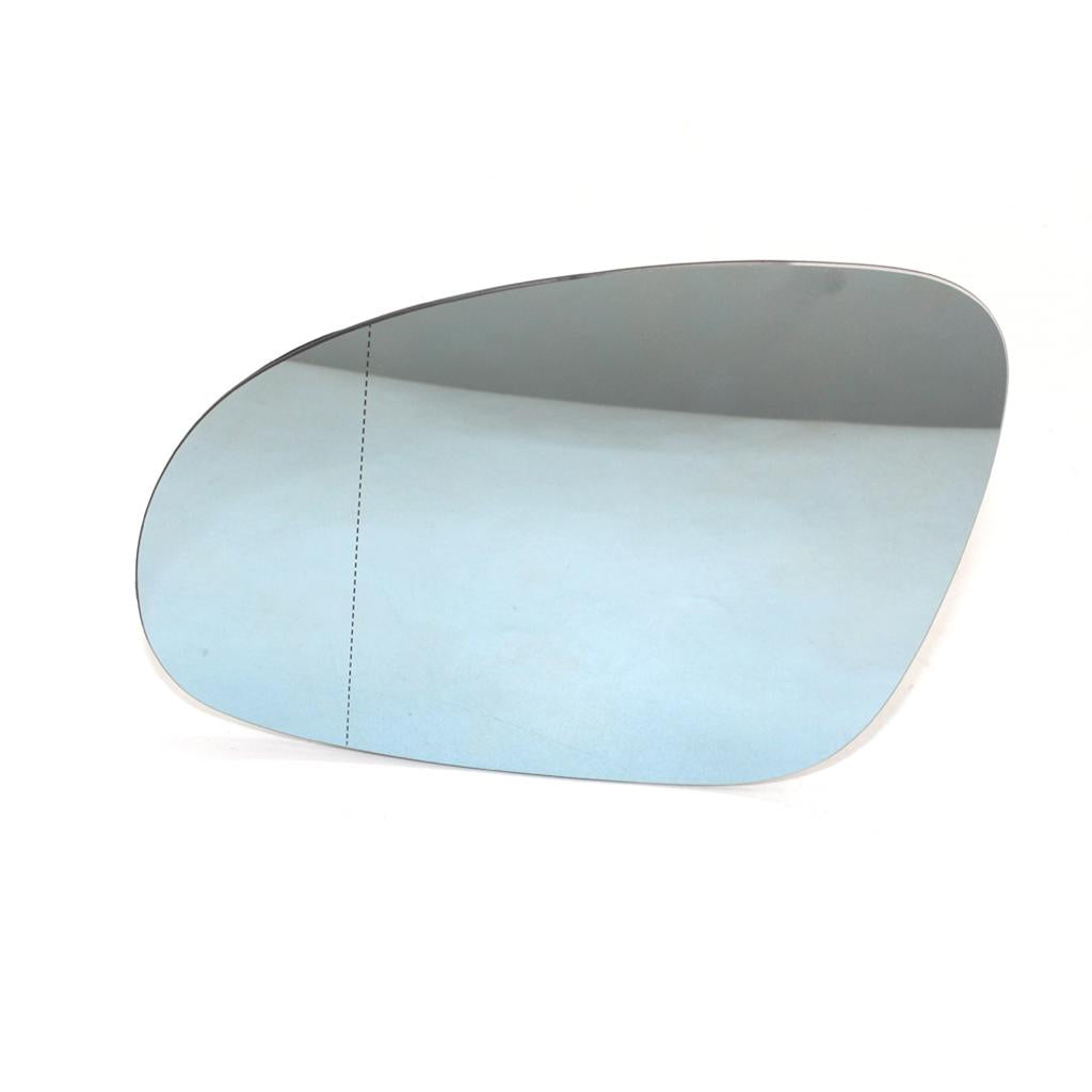 Left Passenger Side Mirror Glass for Volkswagen Golf MK5 2005-2009 Blue