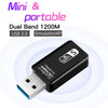 Portable USB WiFi Dongle Dual Band Dongle 1200 Mbps Home Network Card