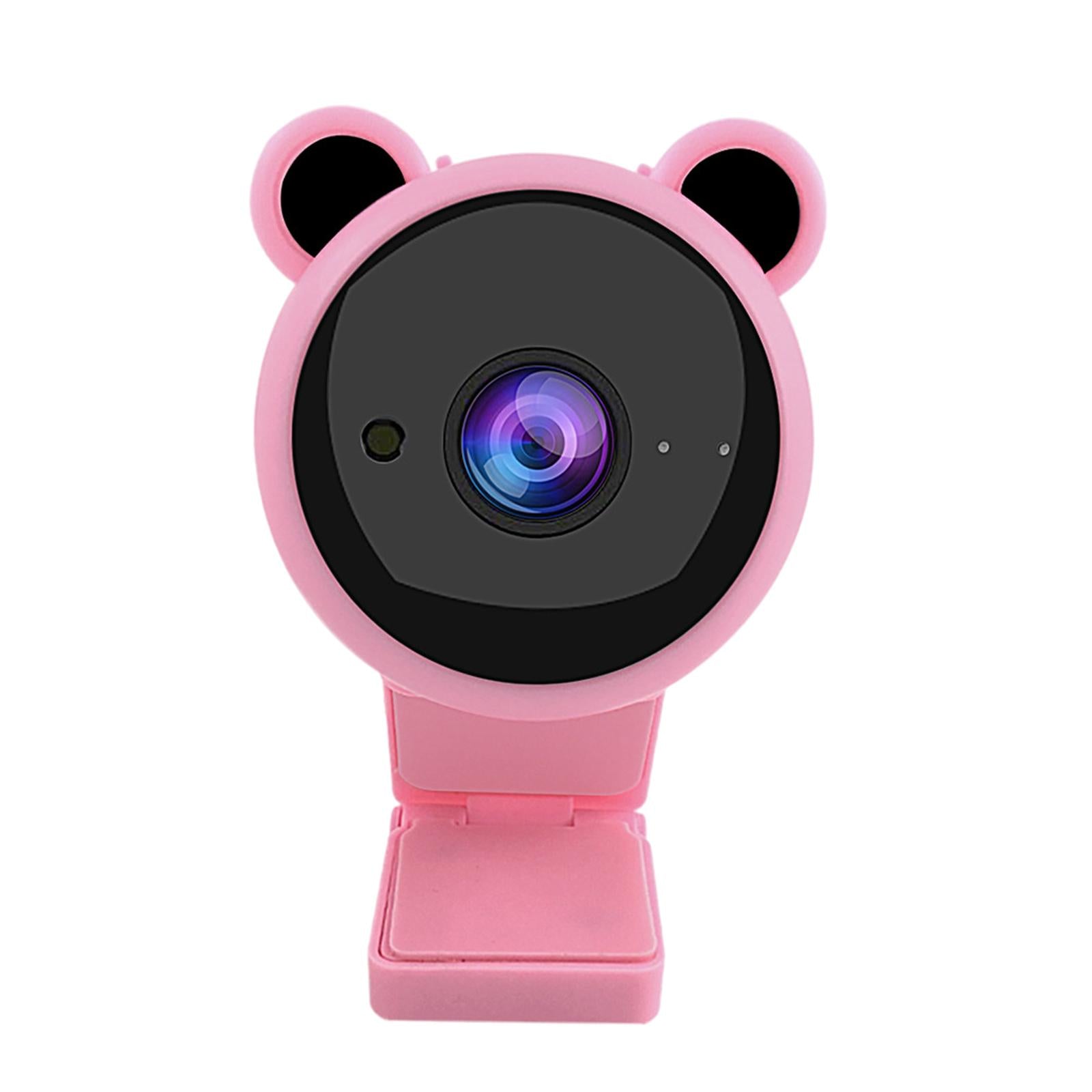 HD Webcam with Mic USB Web Camera 30FPS for Video Live Streaming PC Cam Pink