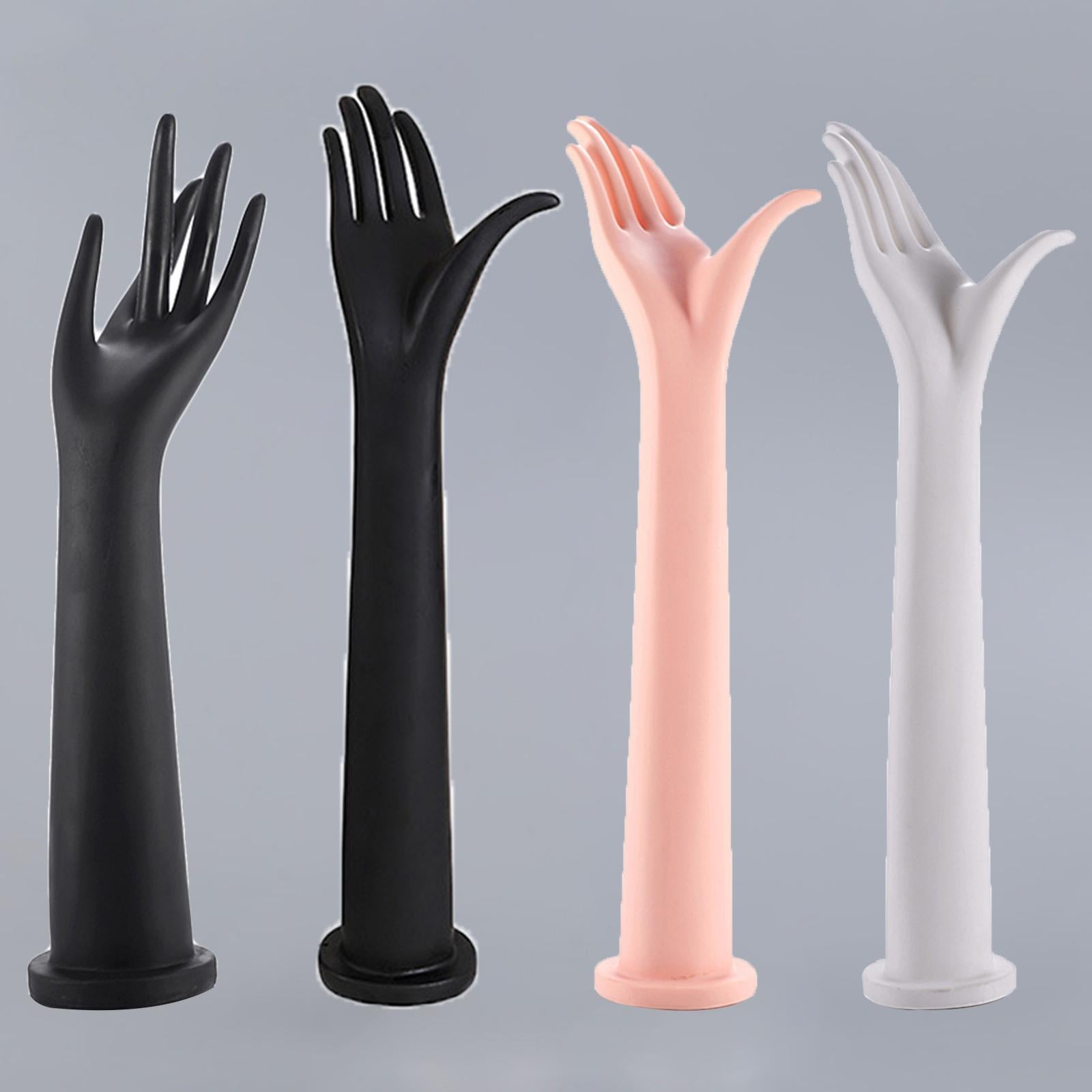 Woman Mannequin Hand Model for Jewelry Watch Glove Holder Black Short