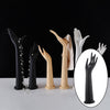 Woman Mannequin Hand Model for Jewelry Watch Glove Holder Black Short