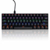 Mechanical Gaming Keyboard 61 Keys Dual-mode Backlit for PC  Black