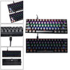 Mechanical Gaming Keyboard 61 Keys Dual-mode Backlit for PC  Black