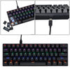 Mechanical Gaming Keyboard 61 Keys Dual-mode Backlit for PC  Black