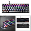 Mechanical Gaming Keyboard 61 Keys Dual-mode Backlit for PC  Black Red shaft