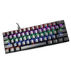 Mechanical Gaming Keyboard 61 Keys Dual-mode Backlit for PC  Black Red shaft