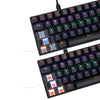 Mechanical Gaming Keyboard 61 Keys Dual-mode Backlit for PC  Black Red shaft