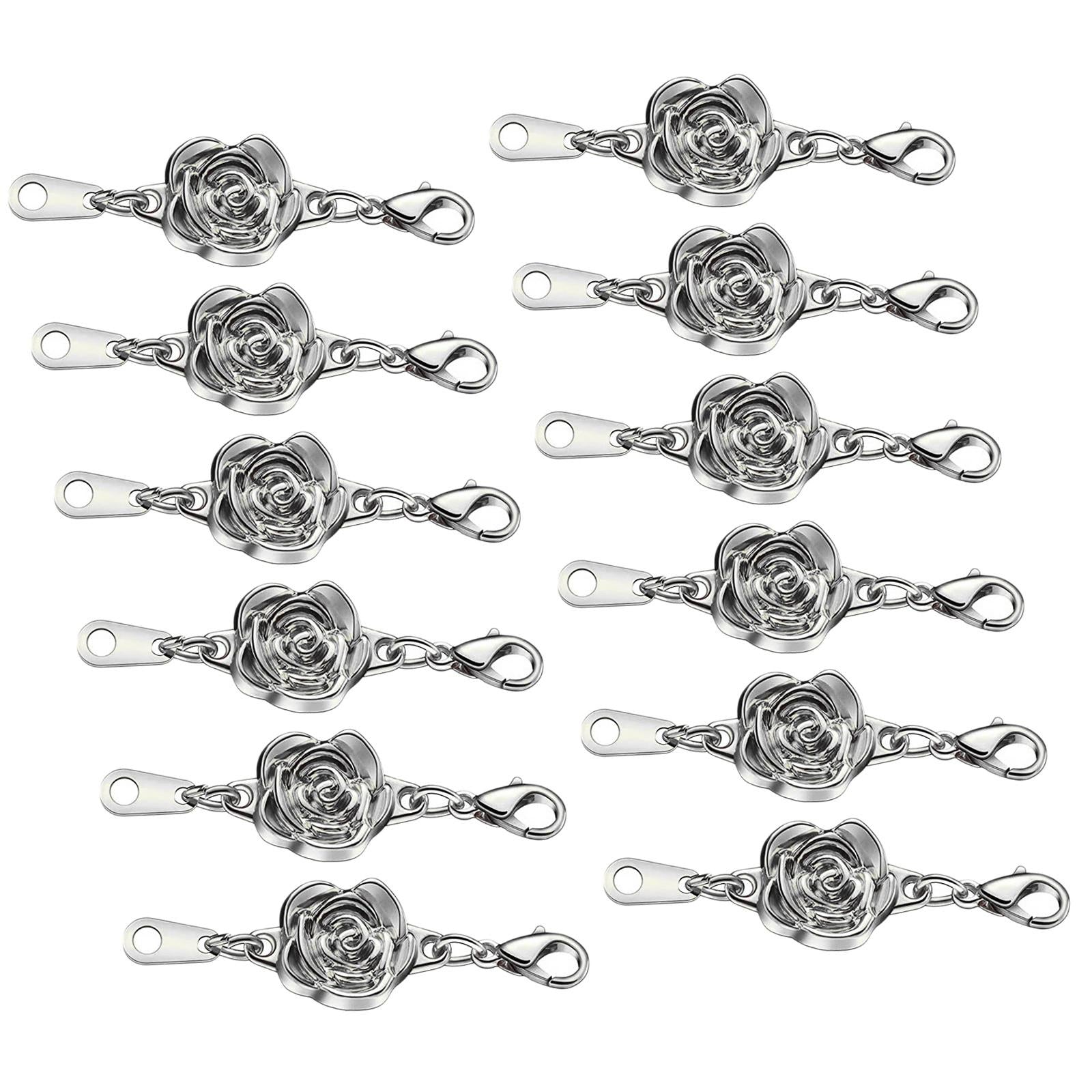 Magnetic Clasps Connector Jewelry Necklace Bracelet Clasp 12 Silver