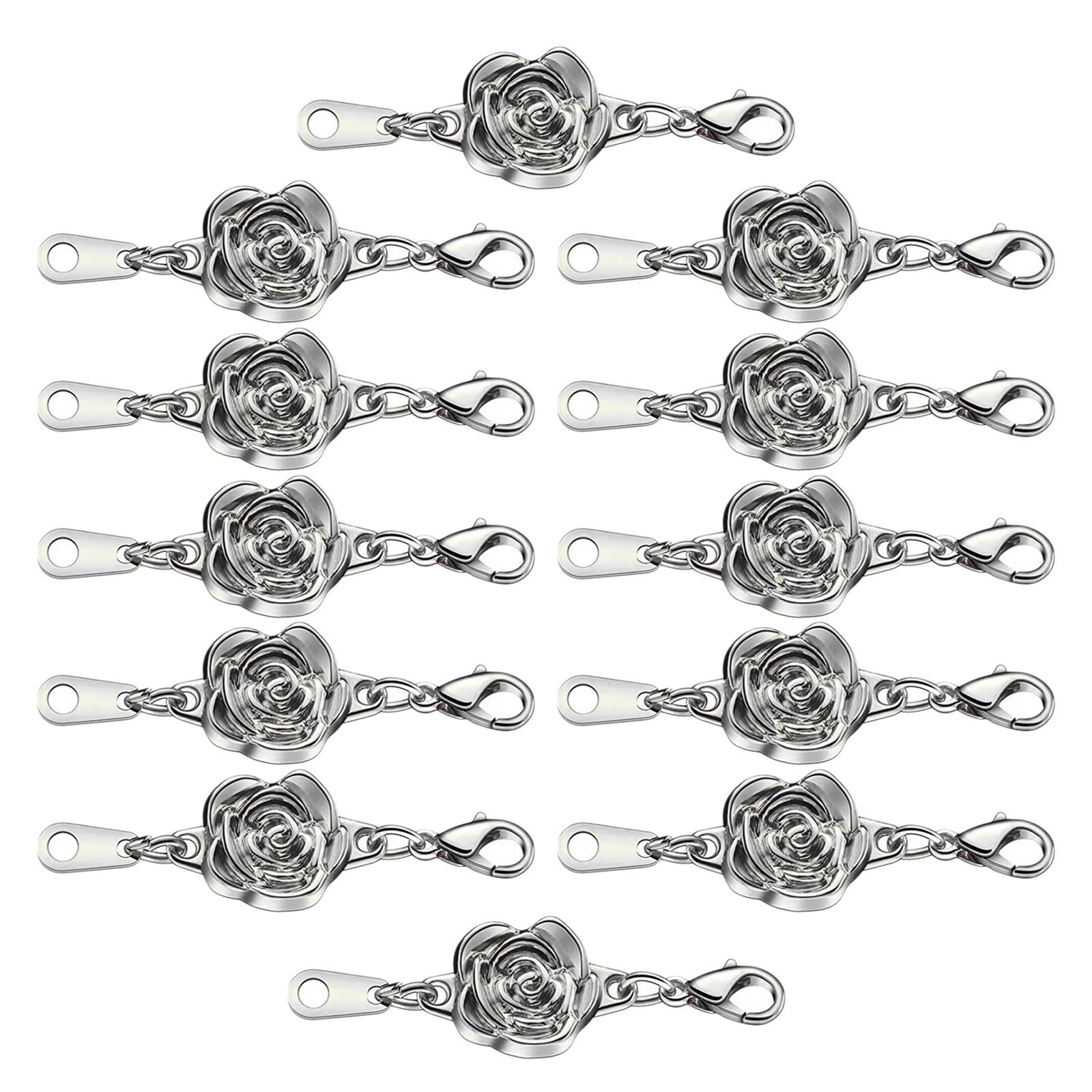 Magnetic Clasps Connector Jewelry Necklace Bracelet Clasp 12 Silver