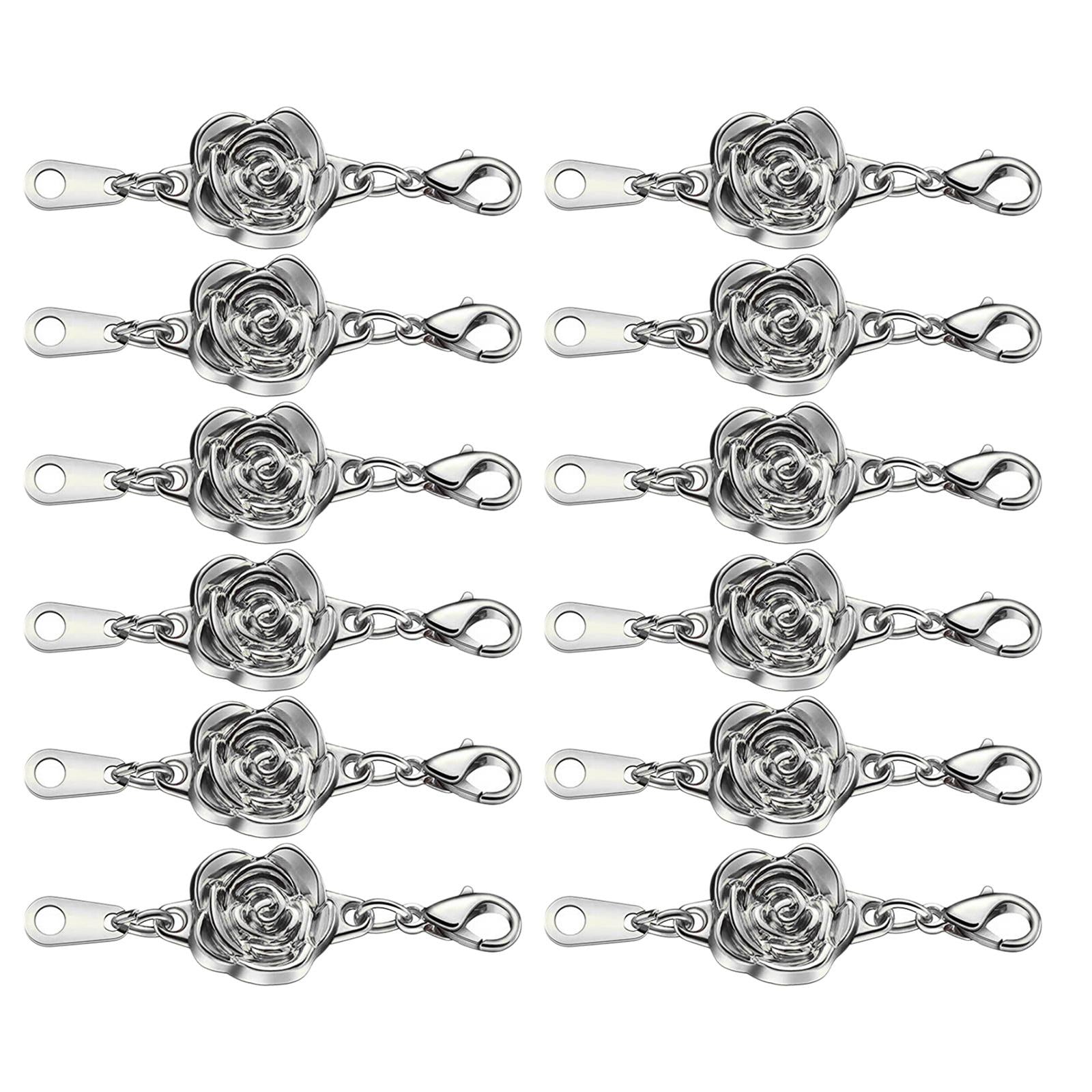 Magnetic Clasps Connector Jewelry Necklace Bracelet Clasp 12 Silver