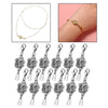 Magnetic Clasps Connector Jewelry Necklace Bracelet Clasp 12 Silver