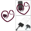 Detachable Adjustable Mobile Phone Lanyard Neck Strap Red Wine