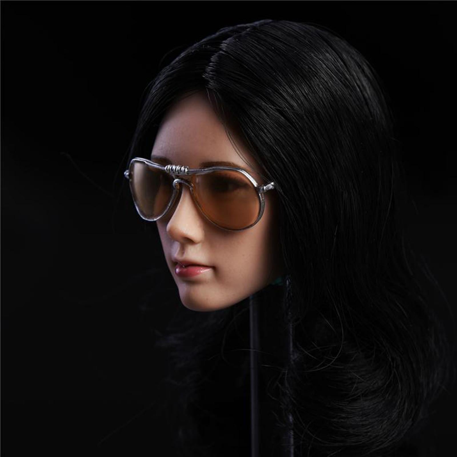 1/6 Scale Fashion Round Sunglasses for 12inches Action Figures E03 White