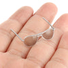 1/6 Scale Fashion Round Sunglasses for 12inches Action Figures D02 Silver