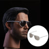 1/6 Scale Fashion Round Sunglasses for 12inches Action Figures D02 Silver