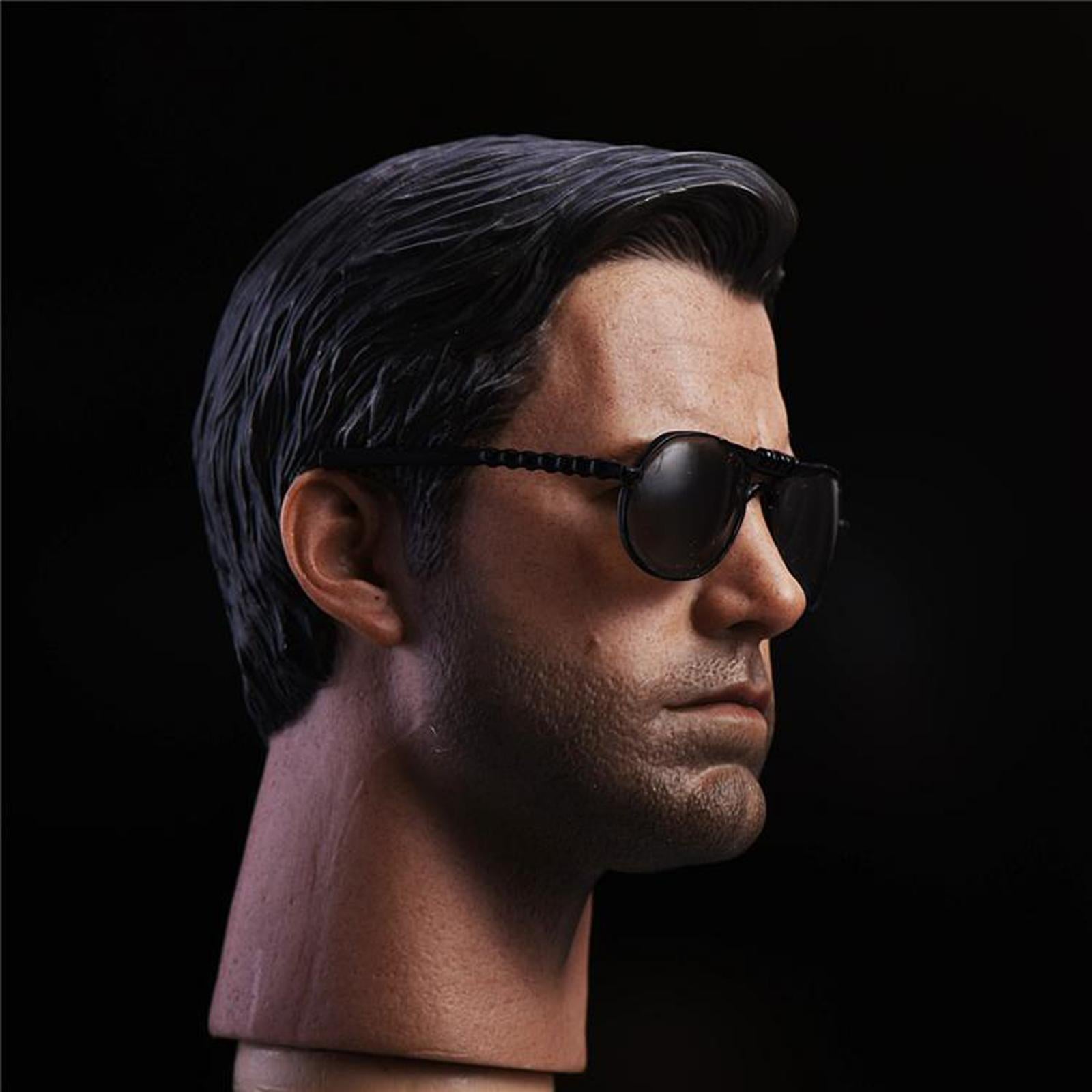 1/6 Scale Fashion Round Sunglasses for 12inches Action Figures D01 Black