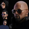 1/6 Scale Fashion Round Sunglasses for 12inches Action Figures D01 Black