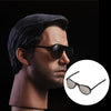 1/6 Scale Fashion Round Sunglasses for 12inches Action Figures D01 Black