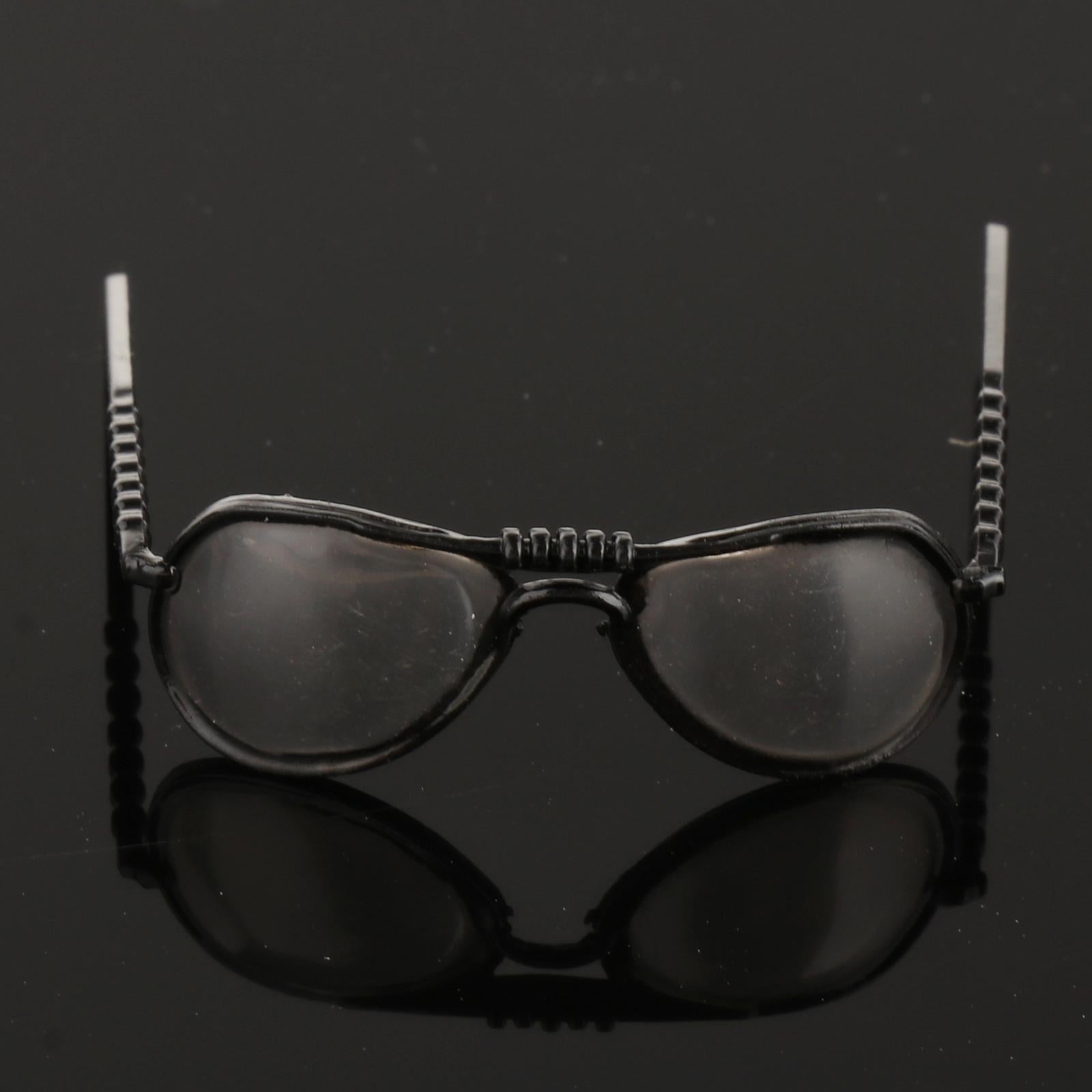 1/6 Scale Fashion Round Sunglasses for 12inches Action Figures D01 Black