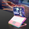 Laptop CPU Cooler Stand Cooling Pad Bracket 3 Fans for Below 19 inch Pink