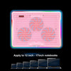 Laptop CPU Cooler Stand Cooling Pad Bracket 3 Fans for Below 19 inch Pink