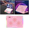 Laptop CPU Cooler Stand Cooling Pad Bracket 3 Fans for Below 19 inch Pink