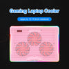 Laptop CPU Cooler Stand Cooling Pad Bracket 3 Fans for Below 19 inch Pink