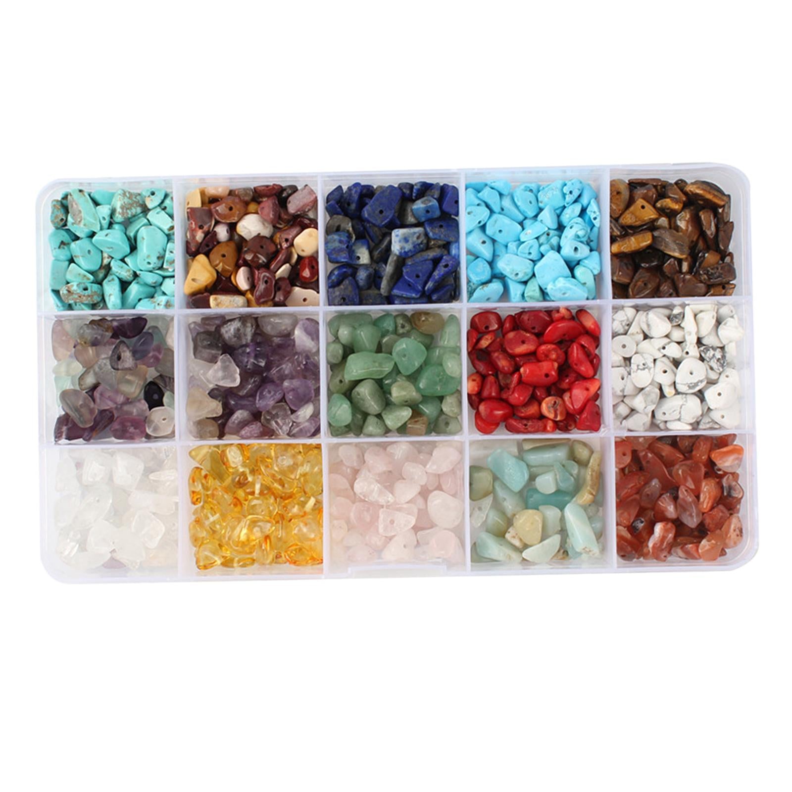 Natural Gemstone Chips Bead Assorted Irregular Crystal Drilled Loose Beads B