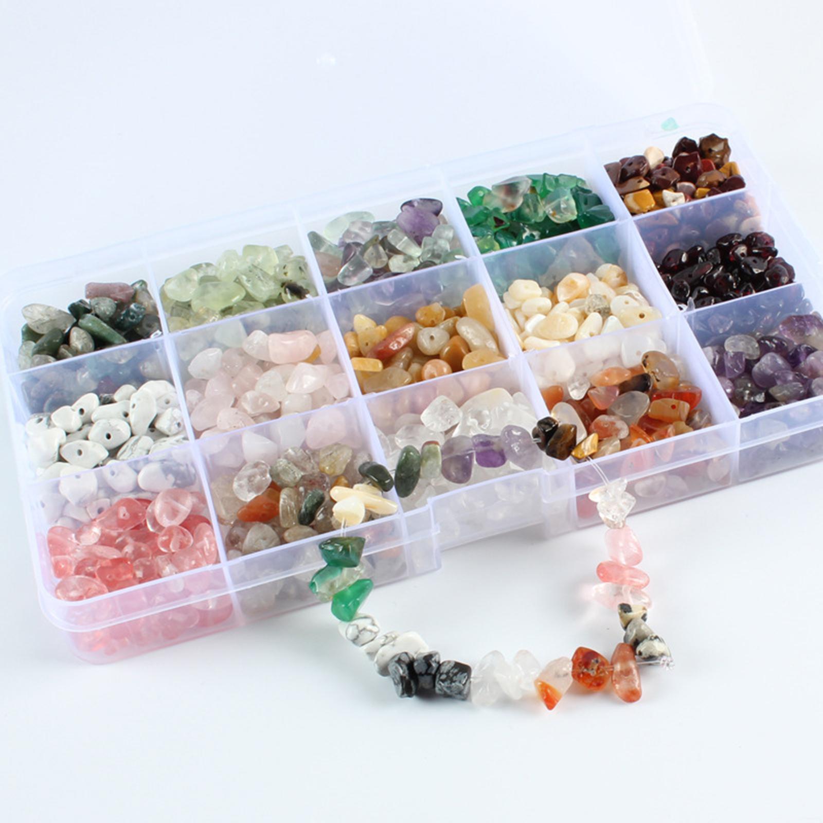 Natural Gemstone Chips Bead Assorted Irregular Crystal Drilled Loose Beads B