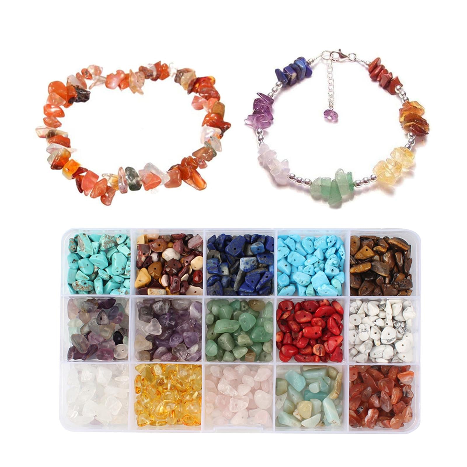 Natural Gemstone Chips Bead Assorted Irregular Crystal Drilled Loose Beads B