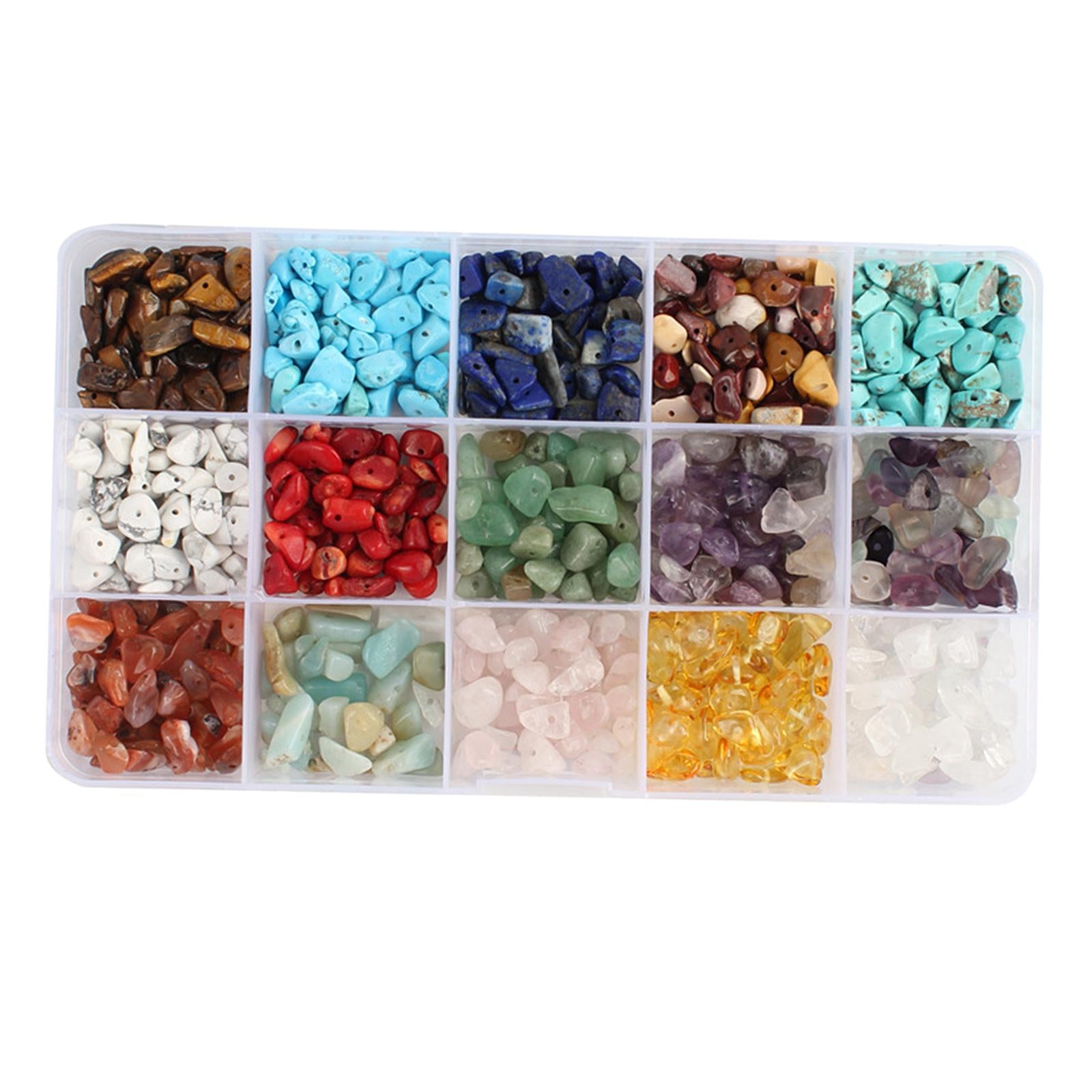 Natural Gemstone Chips Bead Assorted Irregular Crystal Drilled Loose Beads B