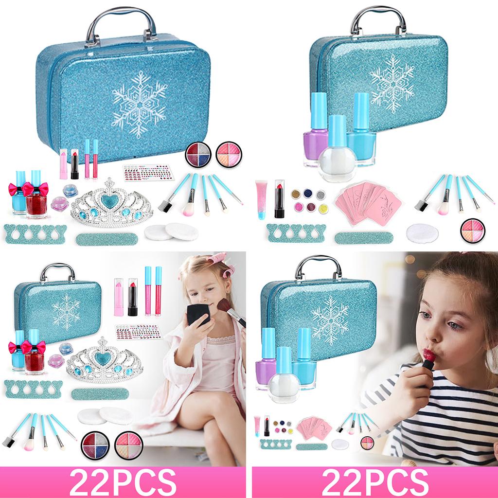 Kids Fun Pretend Fashion Makeup Set for Little Girl Lipstick Cosmetics A