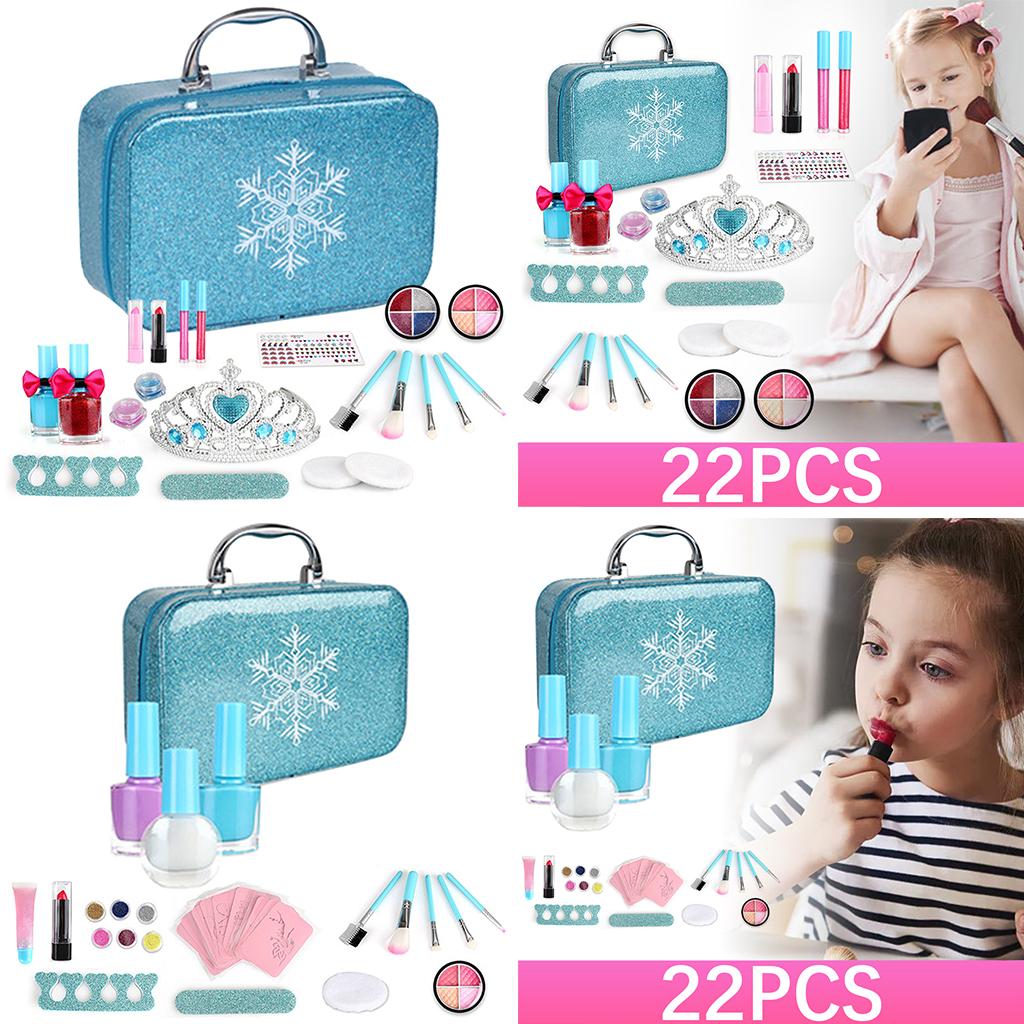 Kids Fun Pretend Fashion Makeup Set for Little Girl Lipstick Cosmetics A