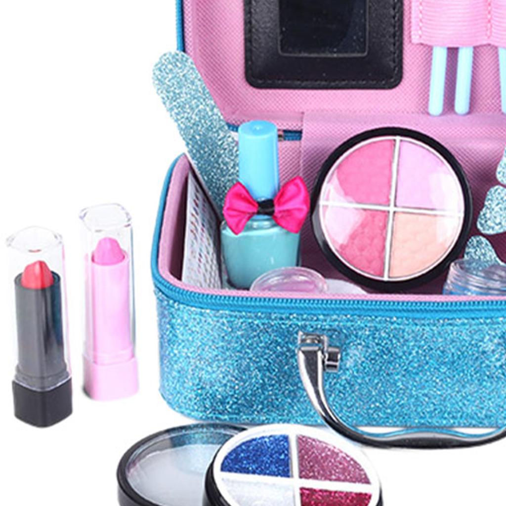 Kids Fun Pretend Fashion Makeup Set for Little Girl Lipstick Cosmetics A